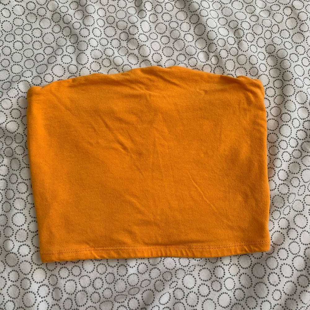Orange tube top!!